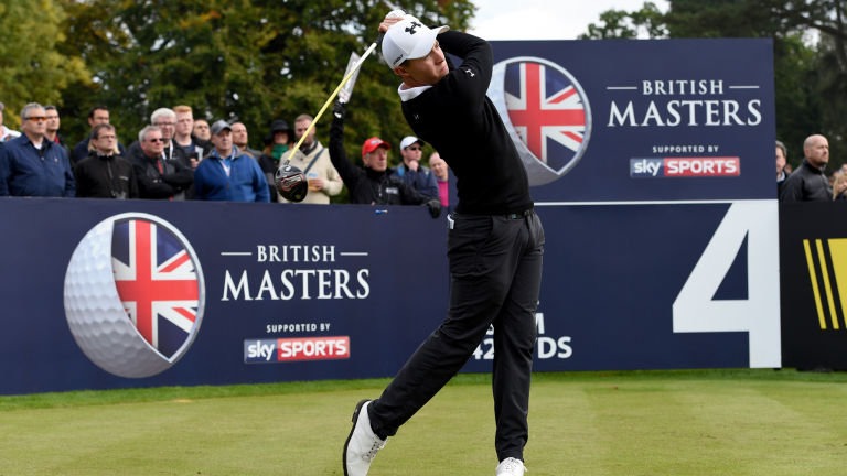 British Masters golf signs on Ladbrokes and LIFElabs Ministry of Sport