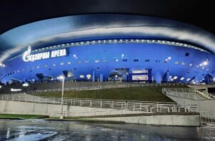 russian St Petersberg Gazprom Arena football UEFA Champions League