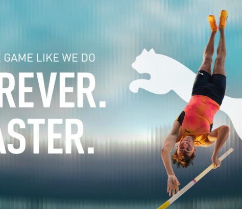 Image promoting Puma's Forever Faster campaign